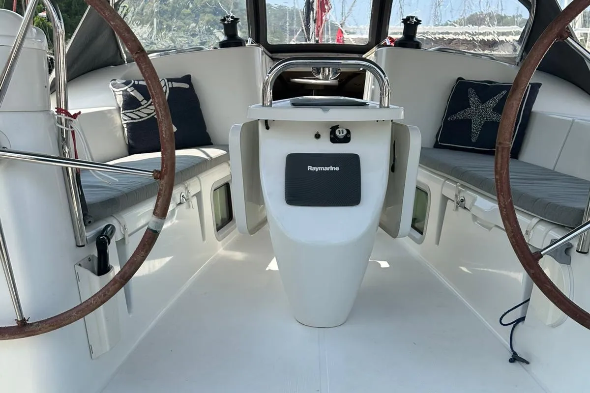 Steelbird I, a Jeanneau Sun Odyssey 39i sailboat at Fethiye, Turkey