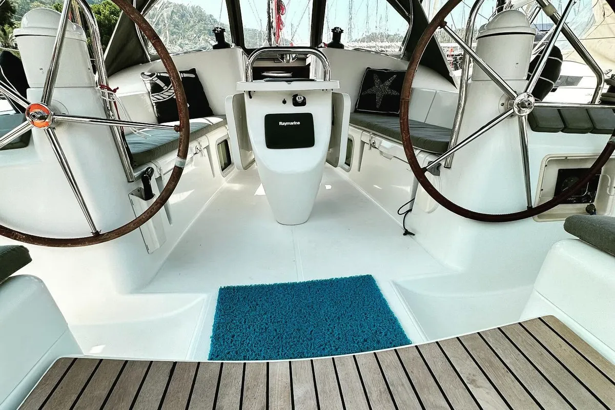 Steelbird I, a Jeanneau Sun Odyssey 39i sailboat at Fethiye, Turkey
