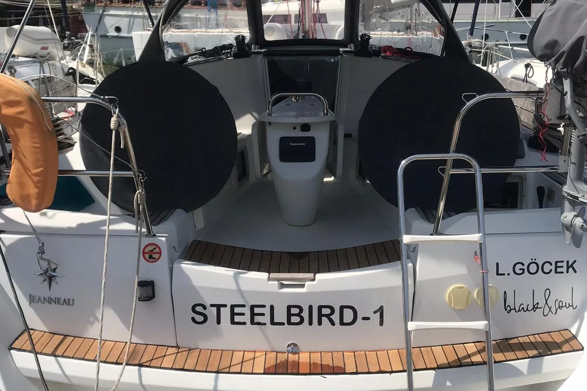 Steelbird I, a Jeanneau Sun Odyssey 39i sailboat at Fethiye, Turkey