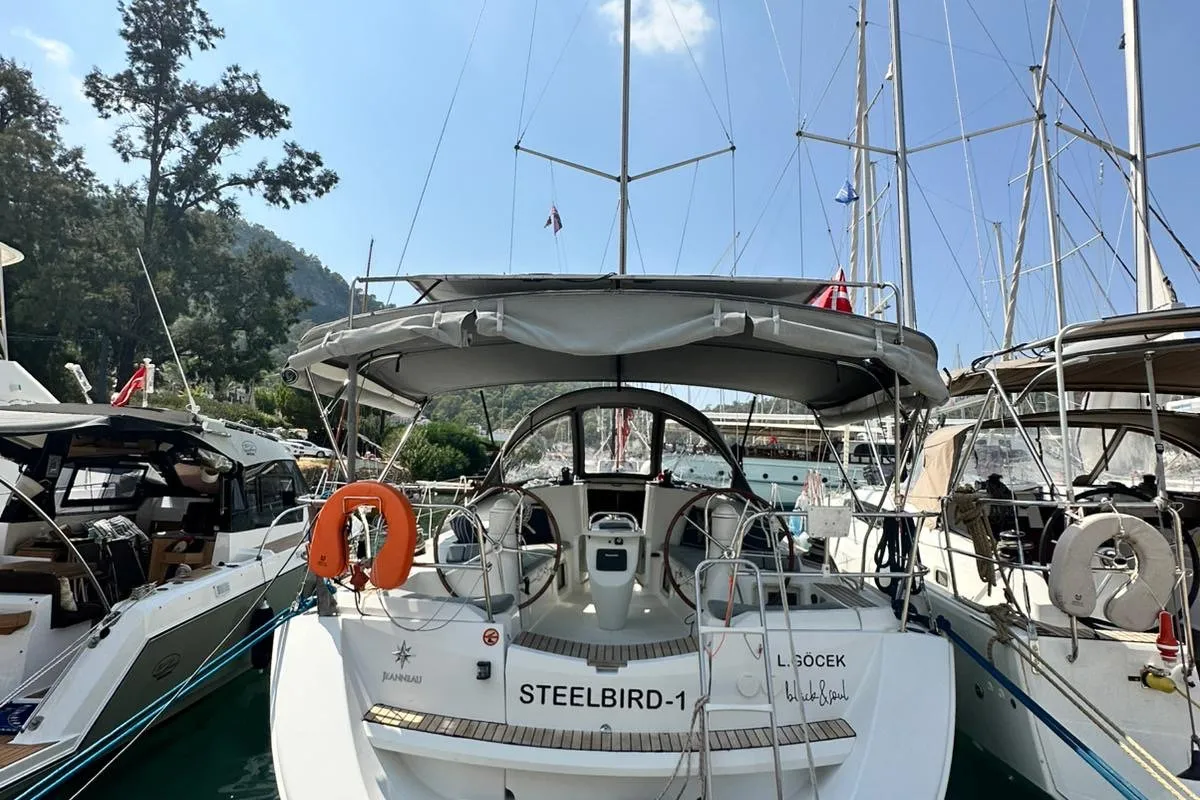 Steelbird I, a Jeanneau Sun Odyssey 39i sailboat at Fethiye, Turkey