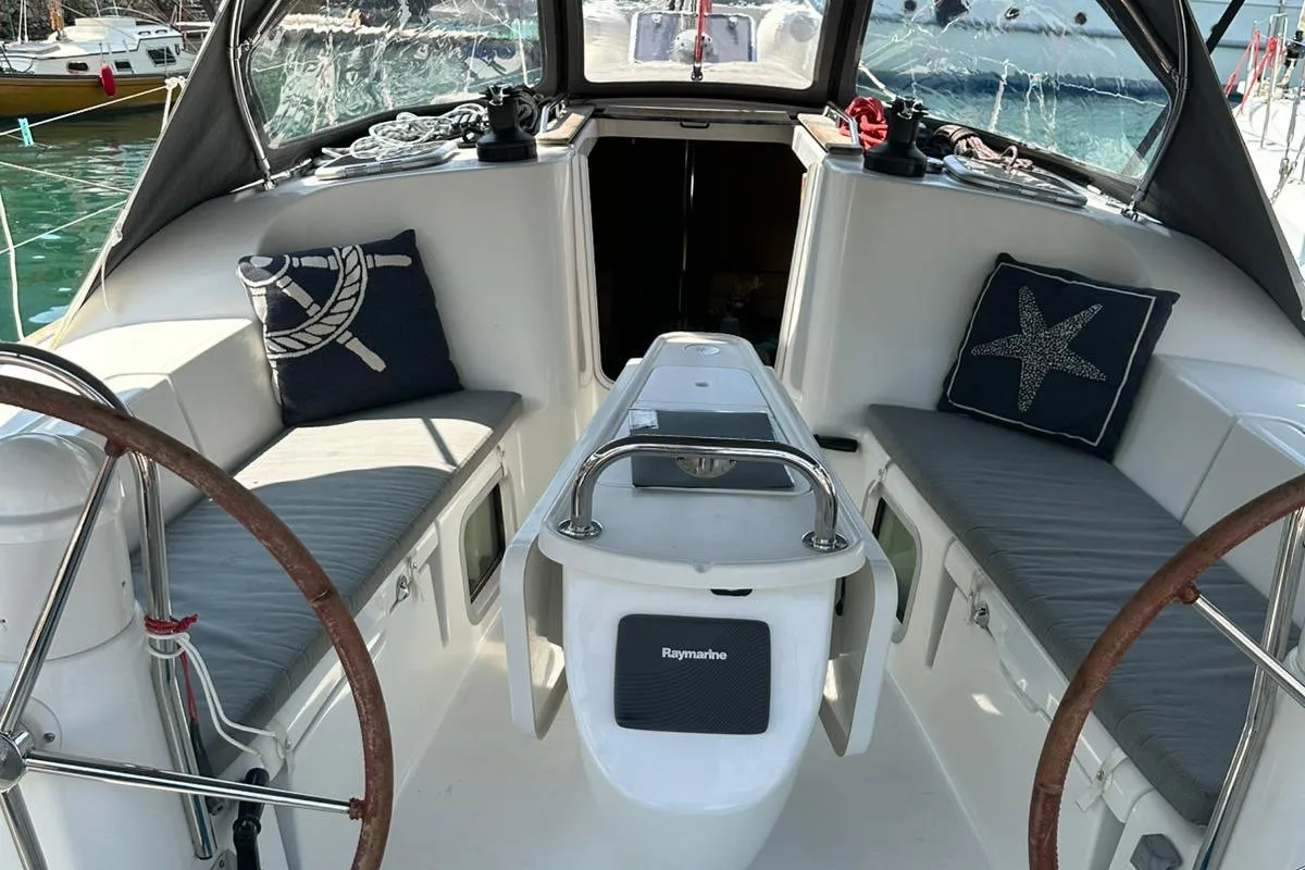 Steelbird I, a Jeanneau Sun Odyssey 39i sailboat at Fethiye, Turkey