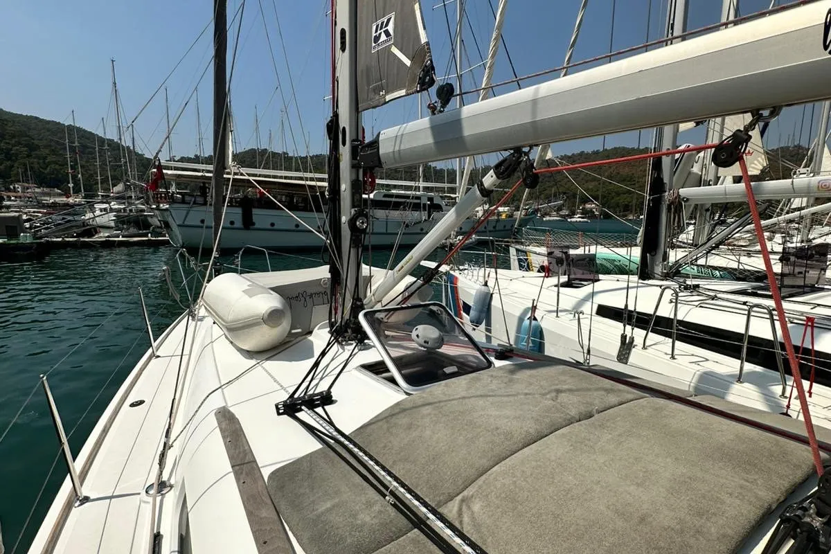Steelbird I, a Jeanneau Sun Odyssey 39i sailboat at Fethiye, Turkey