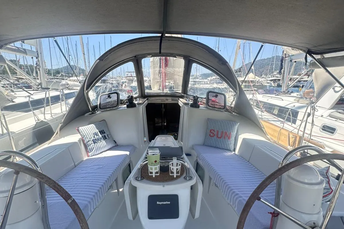 Steelbird I, a Jeanneau Sun Odyssey 39i sailboat at Fethiye, Turkey