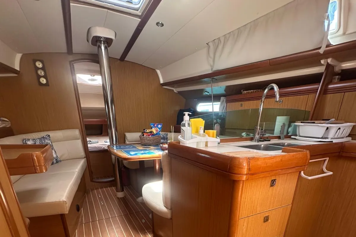 Steelbird I, a Jeanneau Sun Odyssey 39i sailboat at Fethiye, Turkey