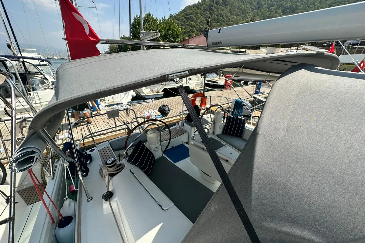 Steelbird I, a Jeanneau Sun Odyssey 39i sailboat at Fethiye, Turkey
