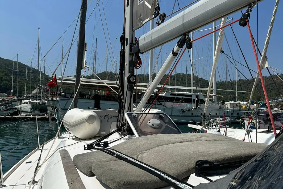 Steelbird I, a Jeanneau Sun Odyssey 39i sailboat at Fethiye, Turkey