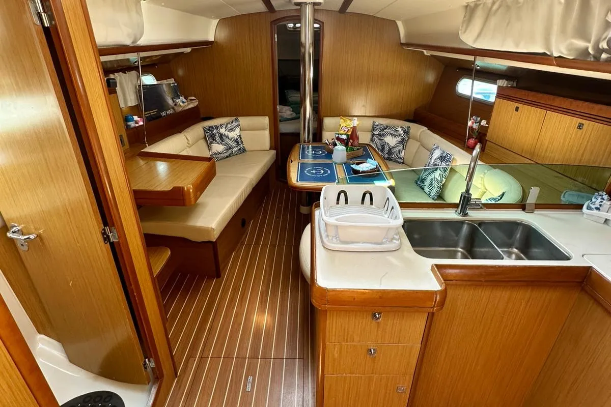 Steelbird I, a Jeanneau Sun Odyssey 39i sailboat at Fethiye, Turkey