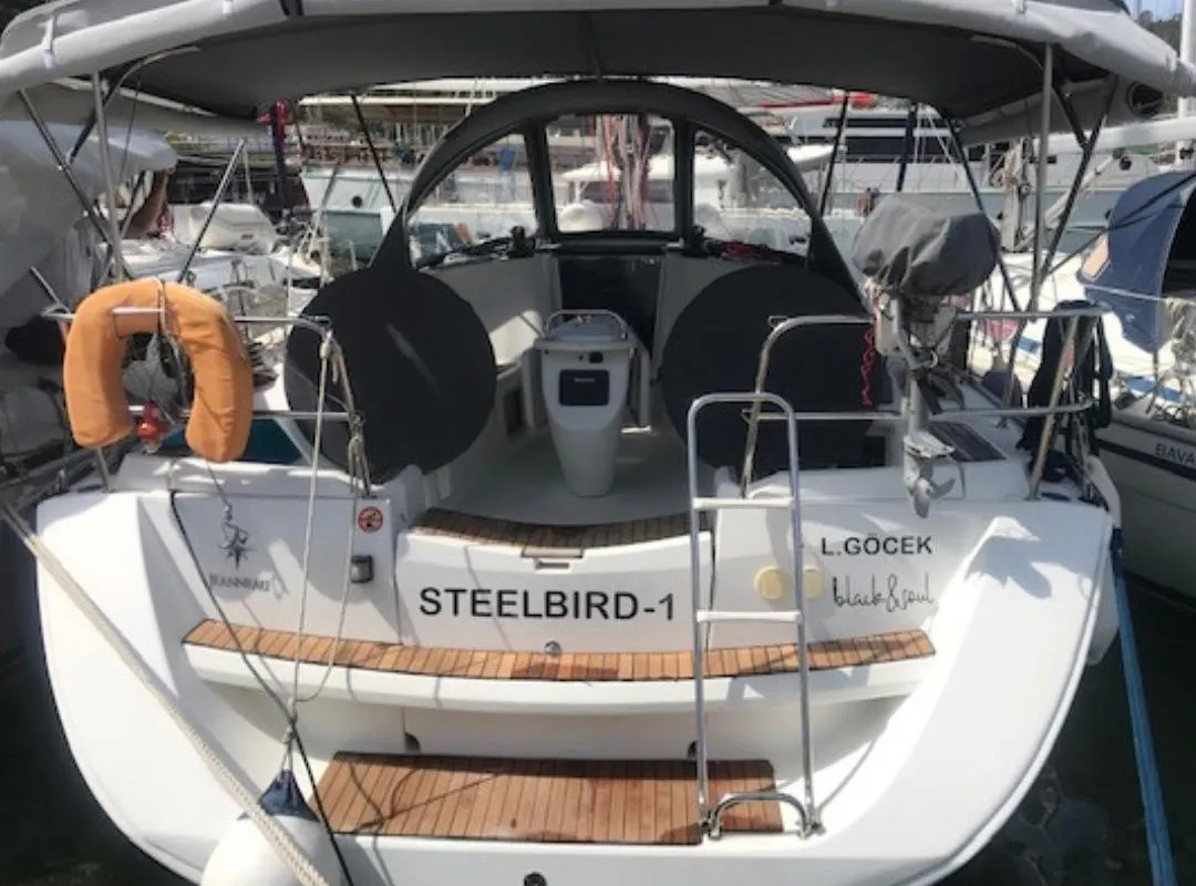 Steelbird I, a Jeanneau Sun Odyssey 39i sailboat at Fethiye, Turkey
