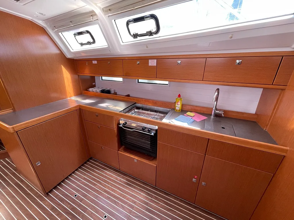 Galley of Alessandra, a Bavaria Cruiser 46 sailboat at Općina Sukošan, Croatia