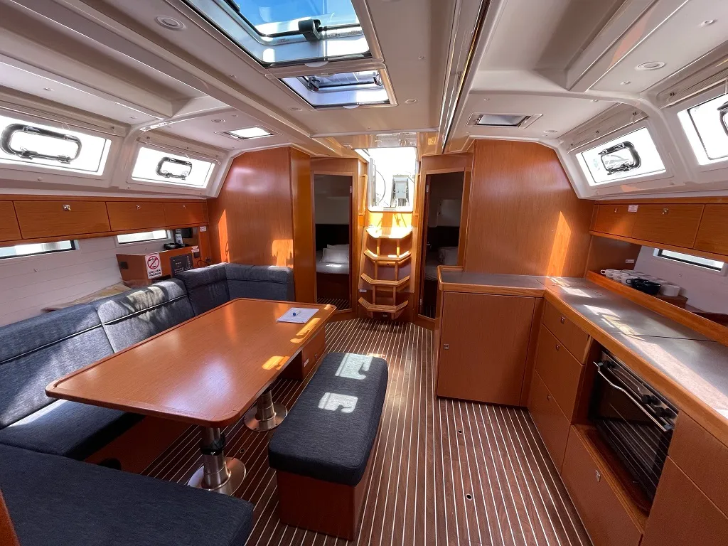 Salon of Alessandra, a Bavaria Cruiser 46 sailboat at Općina Sukošan, Croatia