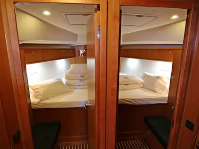 Cabin on Alessandra, a Bavaria Cruiser 46 sailboat at Općina Sukošan, Croatia