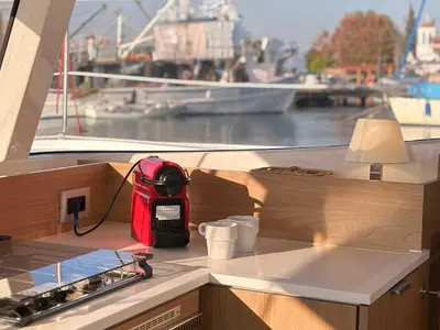 Galley of Northcat 38, a Bali Catsmart catamaran at Sipias Municipal Unit, Greece