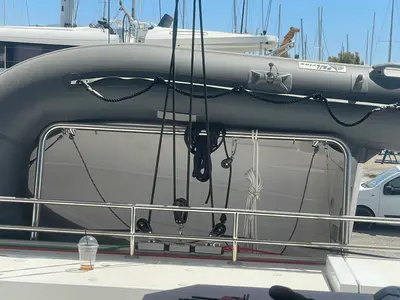 Salon of Mareluna (Pax 10), a Bali Catsmart catamaran at Municipal Unit of Lefkada, Greece