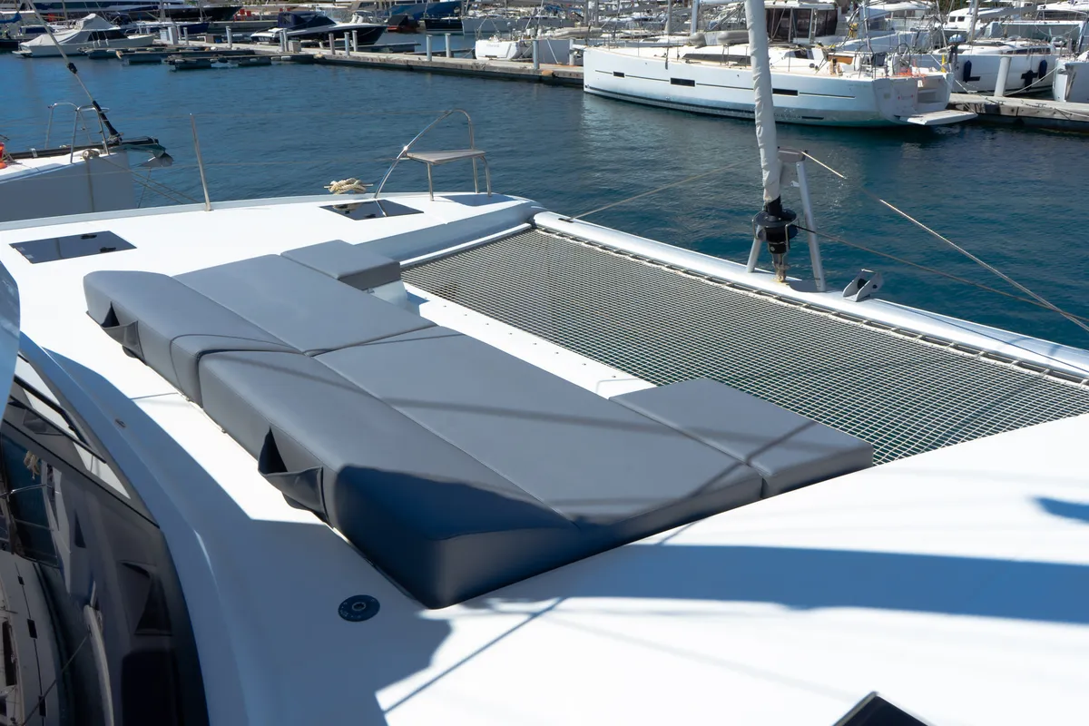 Deck of ION, a Fountaine Pajot Astréa 42 catamaran at Municipal Unit of Kranidi, Greece