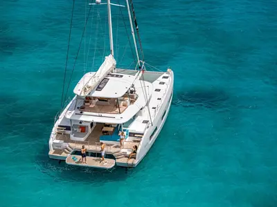 Noa, a Elan Impression 434 sailboat at Biograd na Moru, Croatia