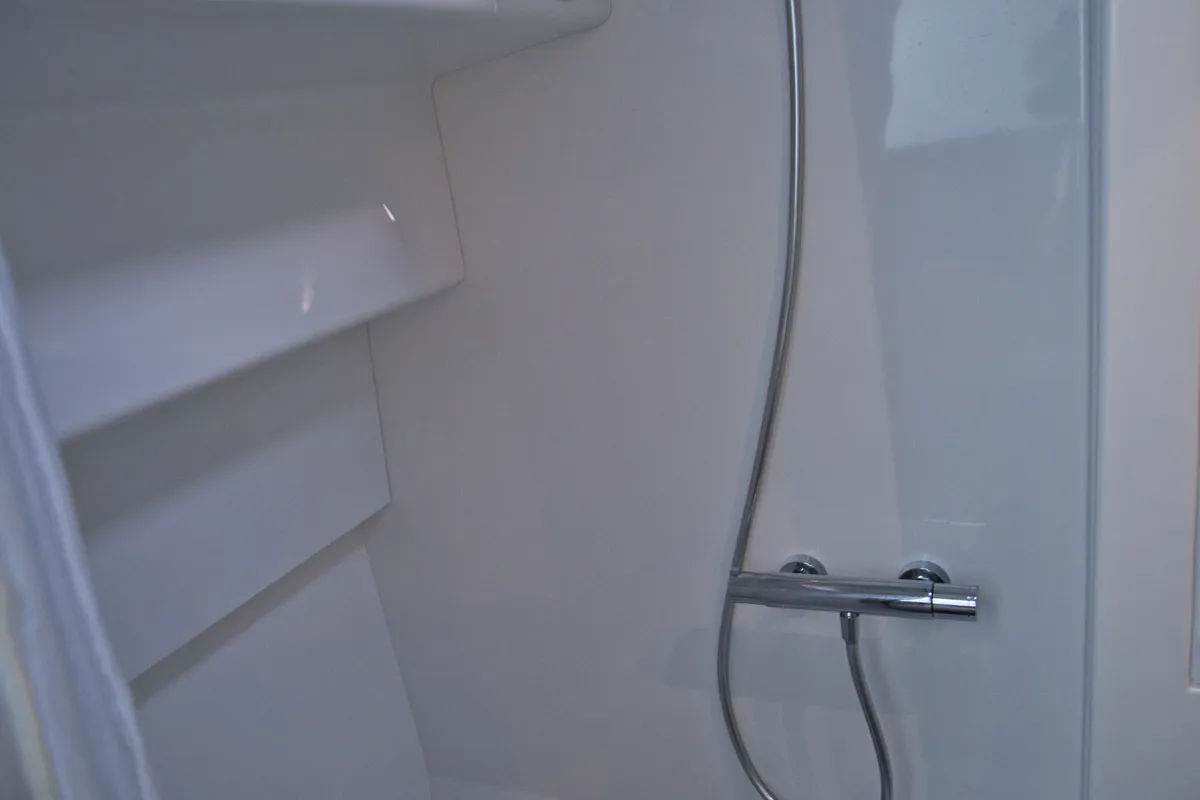 Head on Sky Ada II, a Fountaine Pajot Saona 47 catamaran at Marmaris, Turkey