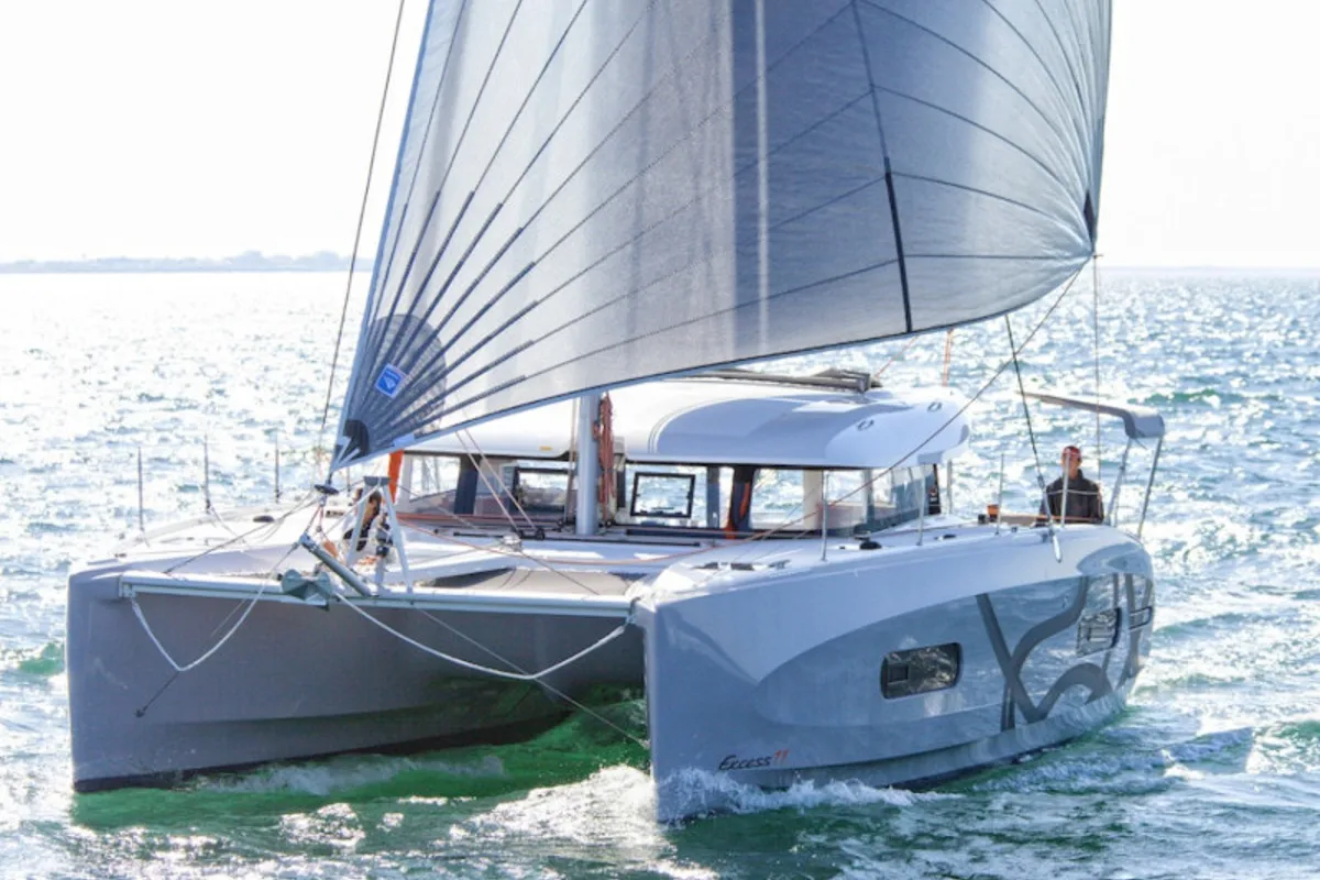 Exterior view of STAR III, a Excess 11 catamaran at Alameda, United States