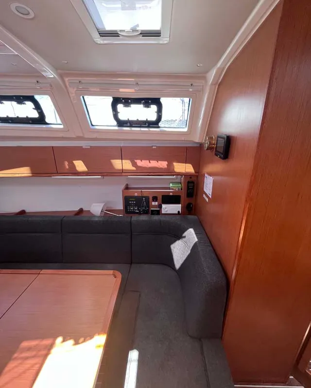 Salon of Tesorino, a Bavaria Cruiser 46 Style sailboat at Grad Pula, Croatia