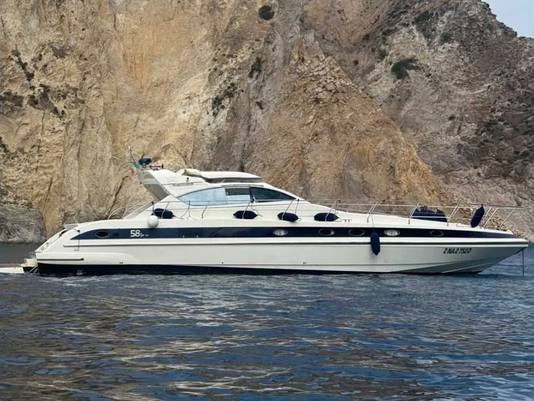 Exterior view of Ludos, a Gulet Conam 58S motor yacht at Tropea, Italy