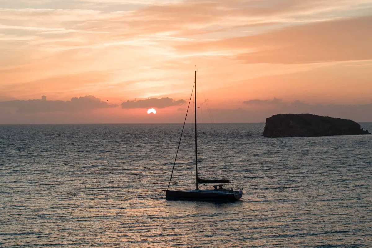 Exterior view of Titanium Star, a Beneteau First Yacht 53 sailboat at Lavrion, Greece