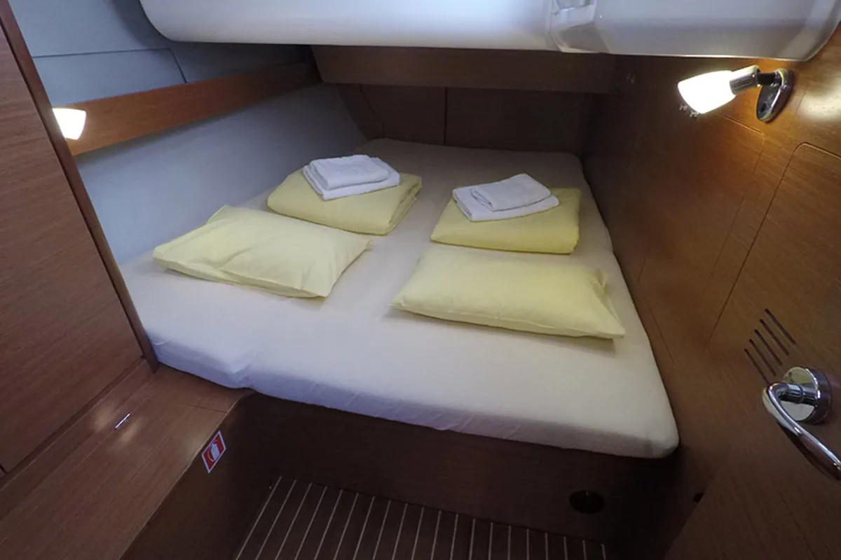 Cabin on Private dancer II, a Dufour 460 GL sailboat at Grad Šibenik, Croatia
