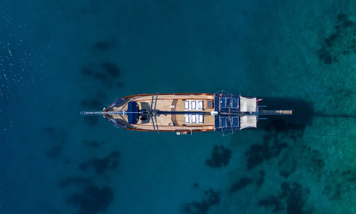 Exterior view of Capricorn 1, a Custom Made Capricorn 1 motor yacht at Athens, Greece