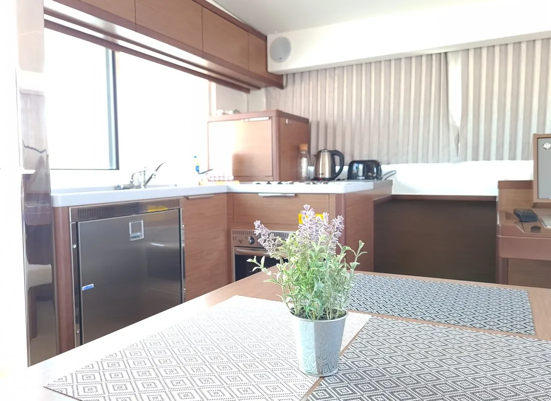 Galley of Sailing Point, a Lagoon 40 catamaran at Split, Croatia
