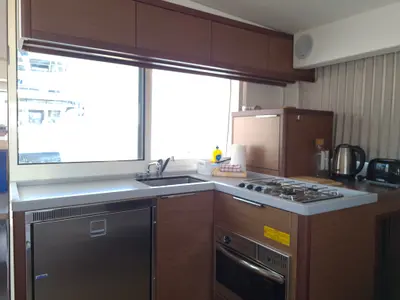 Galley of Sailing Point, a Lagoon 40 catamaran at Split, Croatia