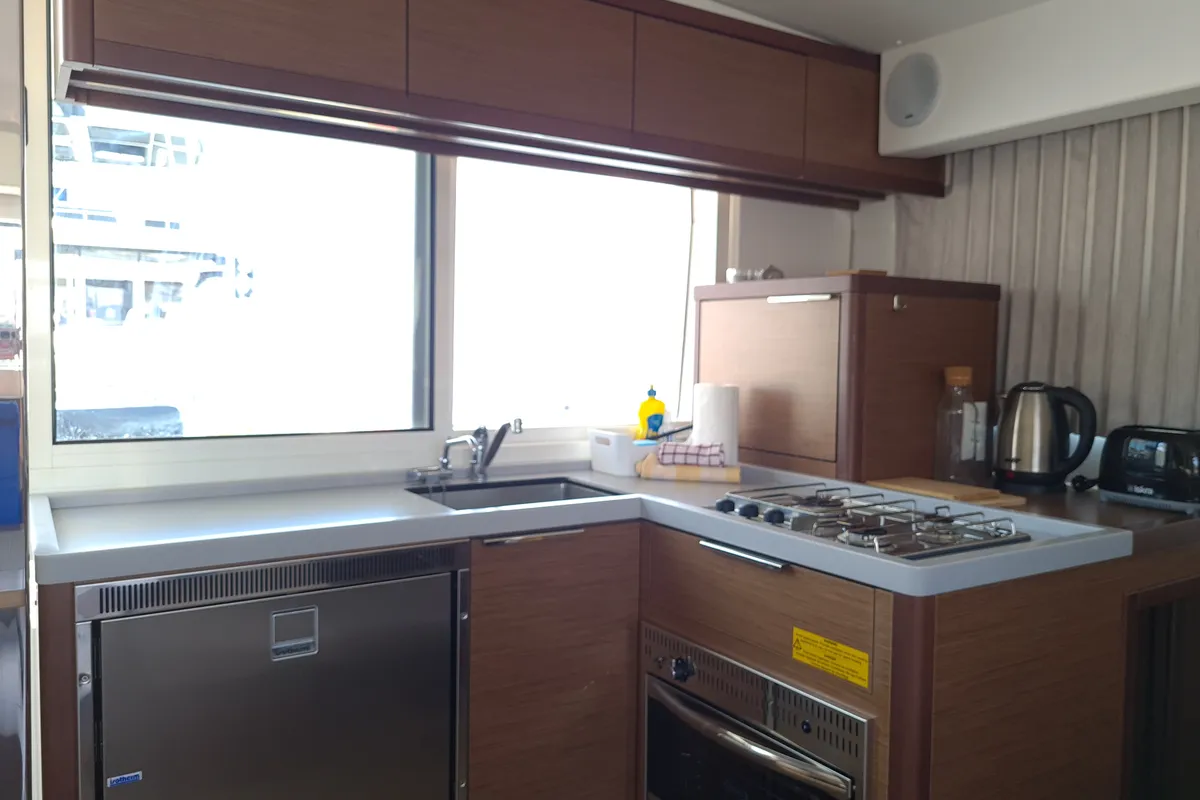 Galley of Sailing Point, a Lagoon 40 catamaran at Split, Croatia