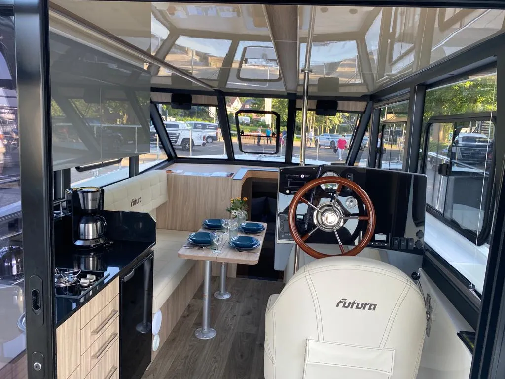 Fleesenqueen One, a Cobra Yachts Futura 40 Grand Horizon motor yacht at Göhren-Lebbin, Germany