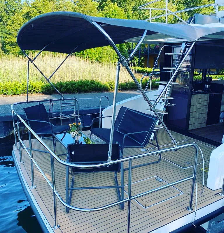 Fleesenqueen One, a Cobra Yachts Futura 40 Grand Horizon motor yacht at Göhren-Lebbin, Germany