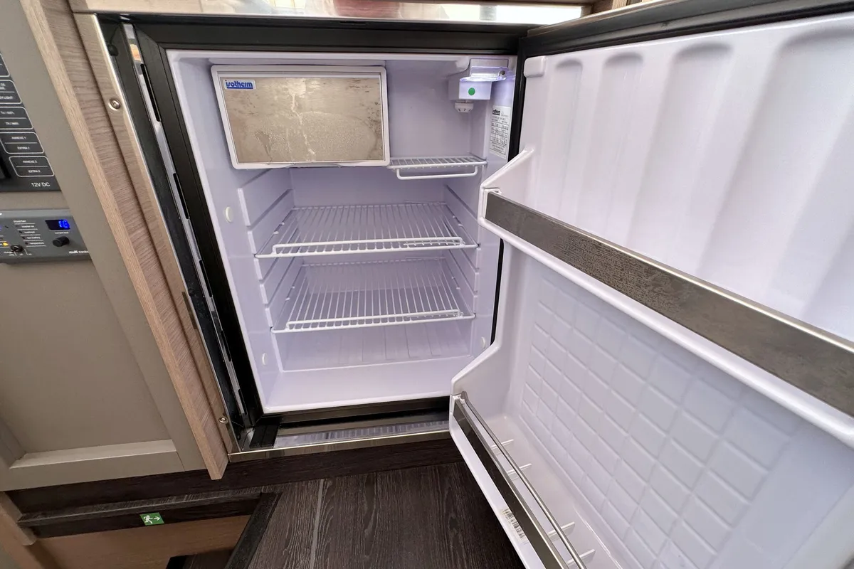 Galley of Laja, a Fountaine Pajot Isla 40 catamaran at Palma de Mallorca, Spain