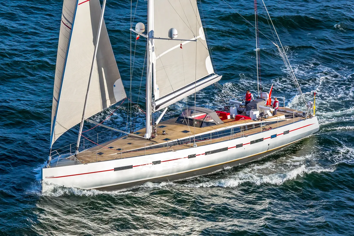 Exterior view of Bellkara, a Gulet Sail boat sailboat at Seget Donji, Croatia