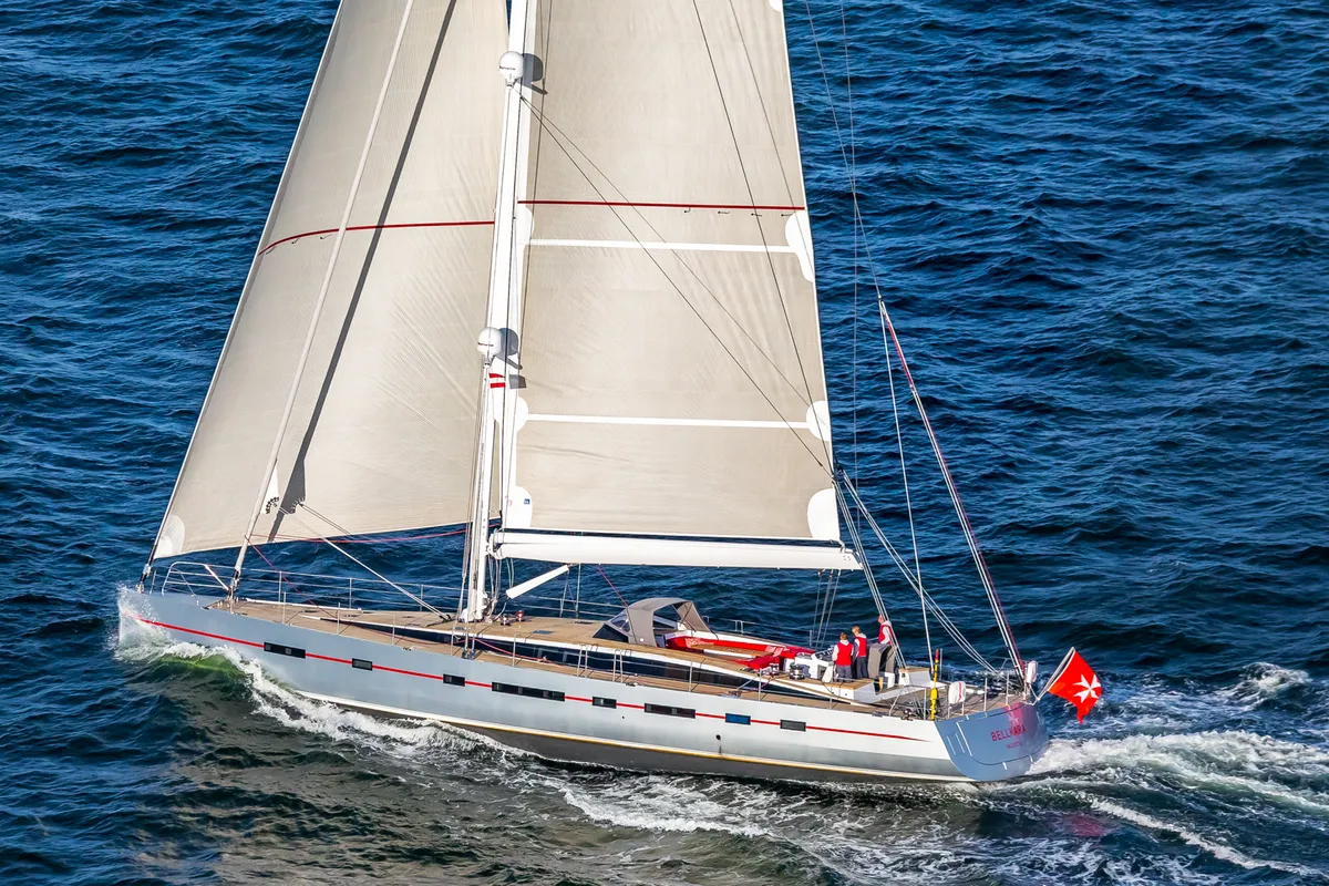 Exterior view of Bellkara, a Gulet Sail boat sailboat at Seget Donji, Croatia