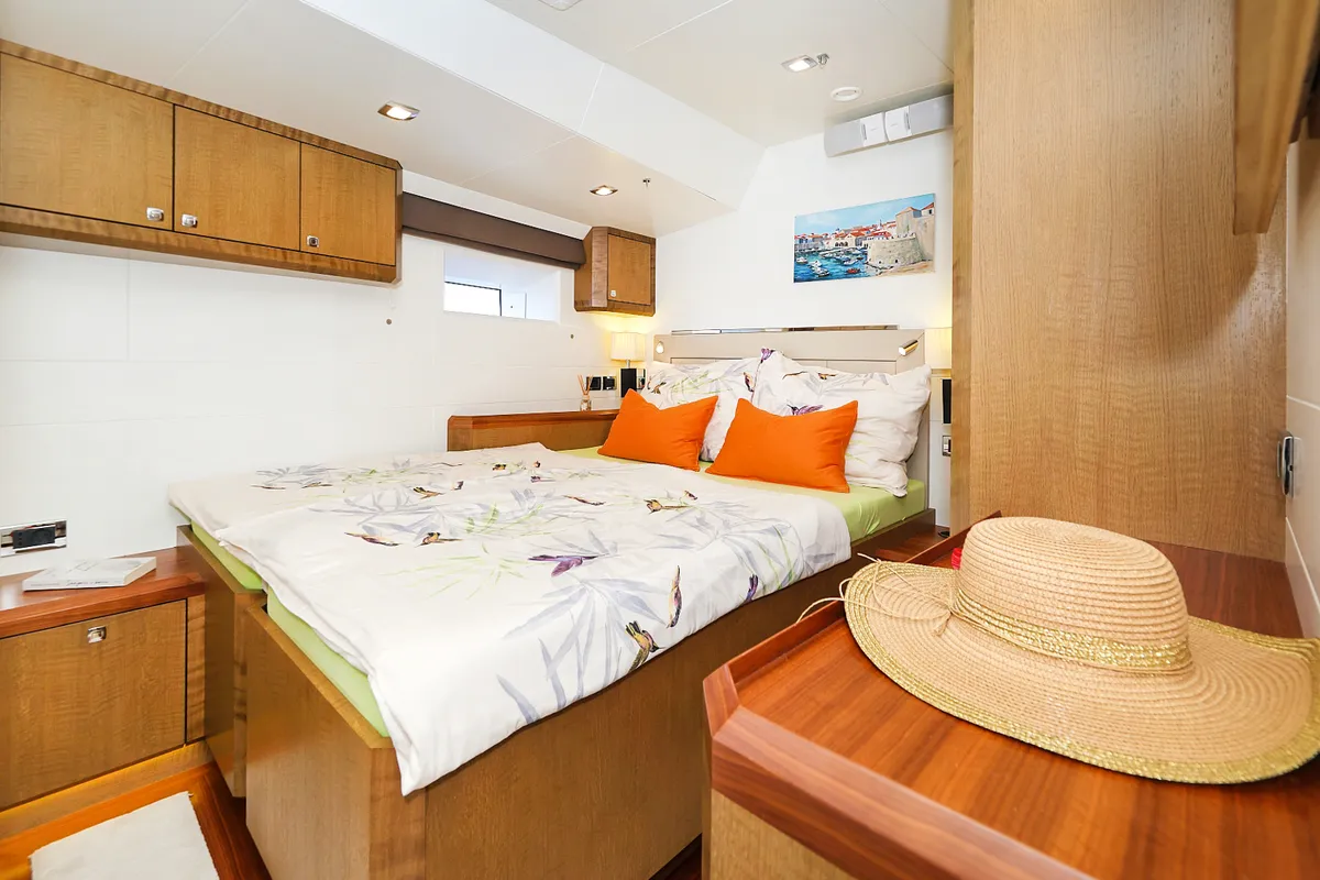 Cabin on Bellkara, a Gulet Sail boat sailboat at Seget Donji, Croatia