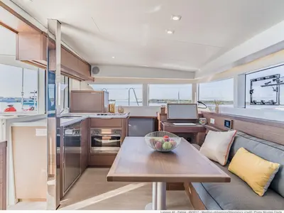 Galley of Bye Bye, a Lagoon 40 catamaran at Primošten, Croatia
