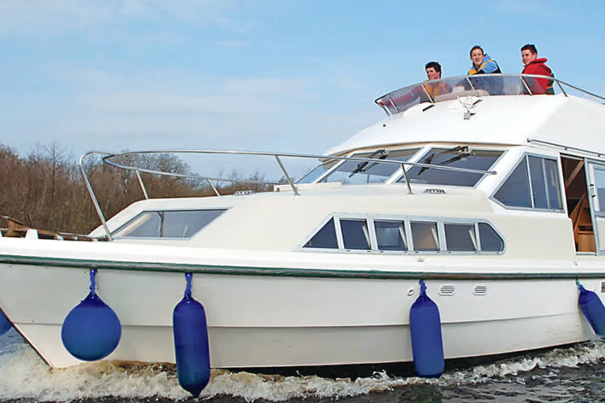 Exterior view of Shannon Star, a Cygnet Shannon Star motorboat at County Galway, Ireland