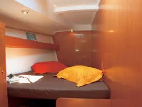 Cabin on Triton, a Beneteau Cyclades 50.5 sailboat at Kontokali, Greece