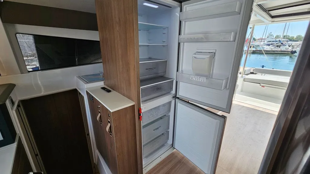 Galley of Stairway To Heaven, a Bali 4.2 catamaran at Zadar, Croatia