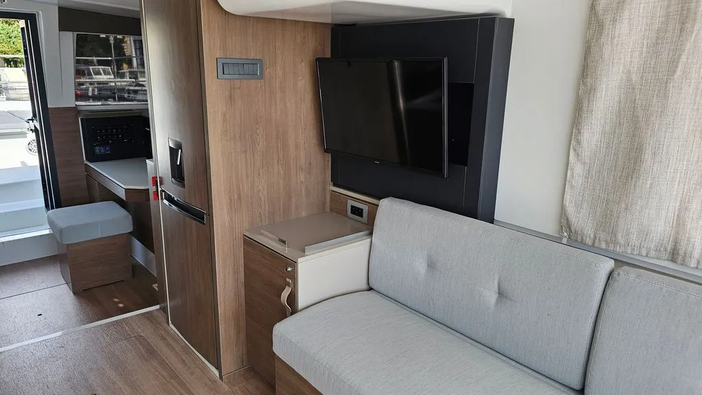 Salon of Stairway To Heaven, a Bali 4.2 catamaran at Zadar, Croatia