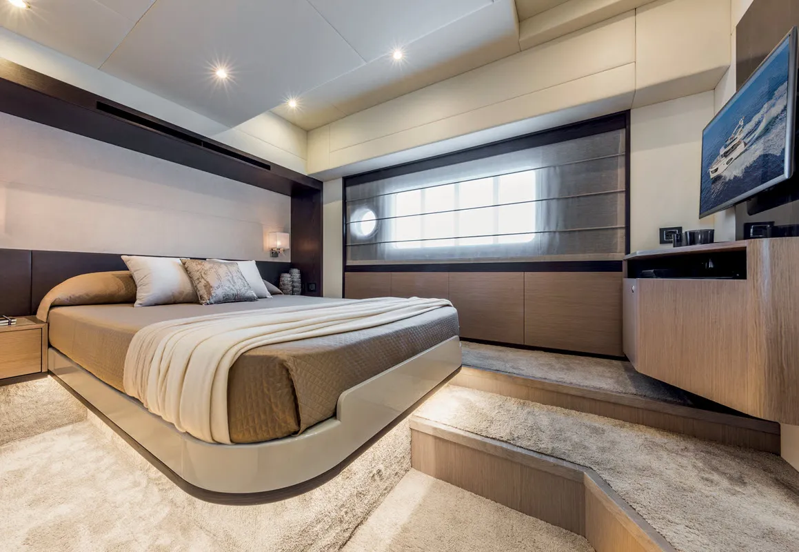 Cabin on MY WAY, a Absolute Yachts Navetta 48 motorboat at Općina Rogoznica, Croatia