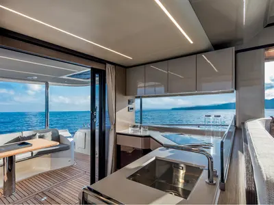 Galley of MY WAY, a Absolute Yachts Navetta 48 motorboat at Općina Rogoznica, Croatia