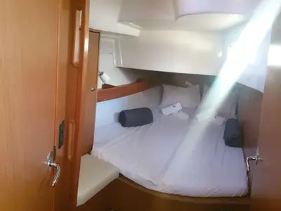Cabin on Laura, a Bavaria Cruiser 45 sailboat at Municipal Unit of Nea Peramos, Greece