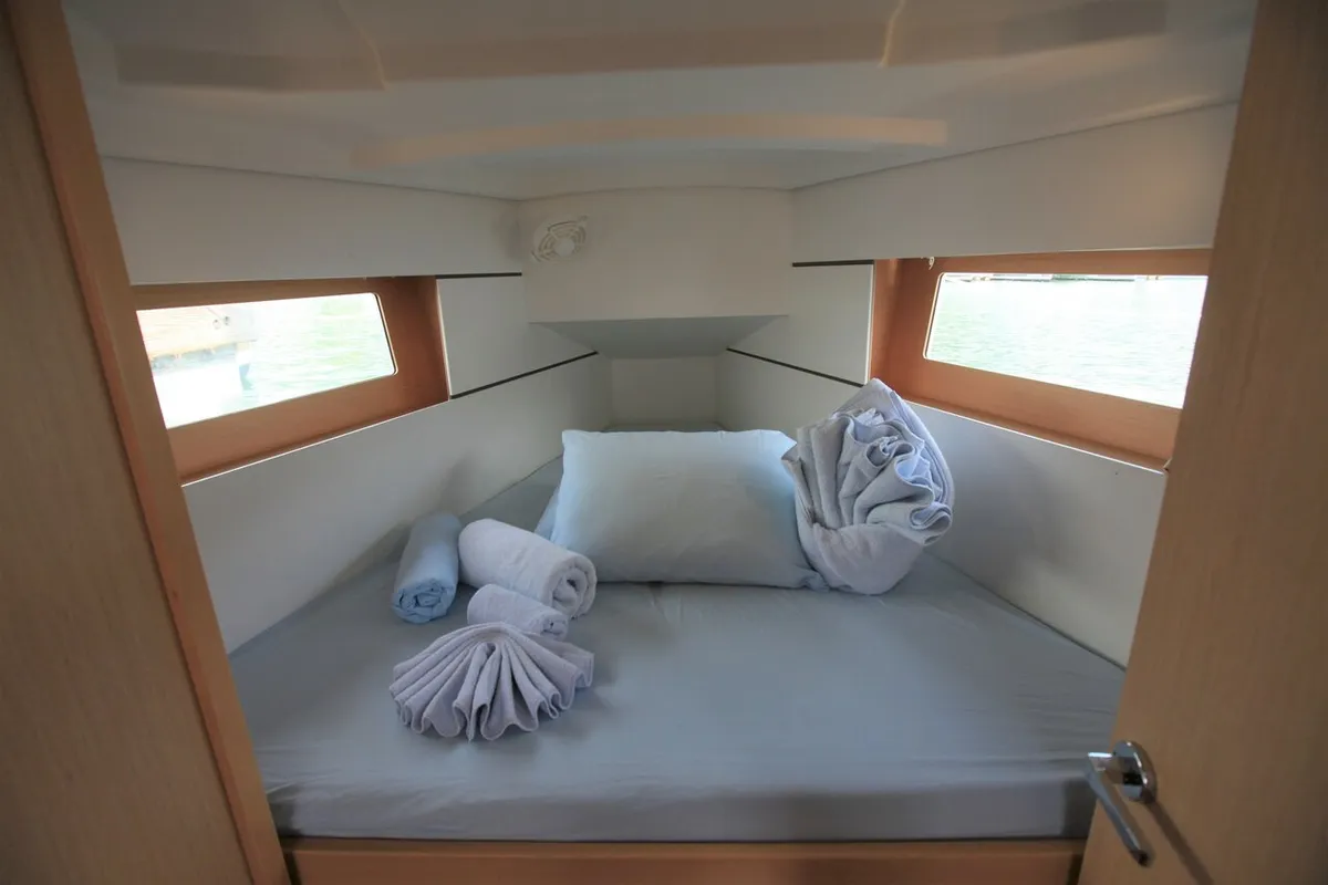 Cabin on Cozmo, a Beneteau Oceanis 35.1 sailboat at Road Town, British Virgin Islands