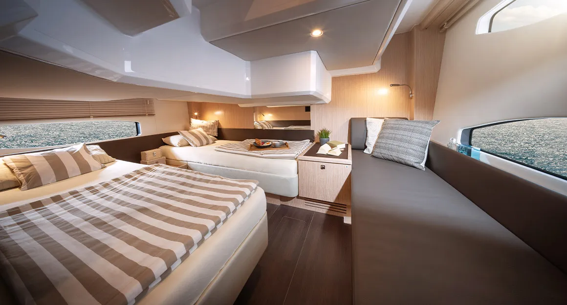 Lilian, a Bavaria SR36HT motor yacht at Grad Biograd na Moru, Croatia