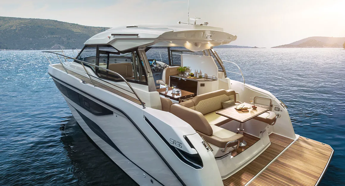 Lilian, a Bavaria SR36HT motor yacht at Grad Biograd na Moru, Croatia