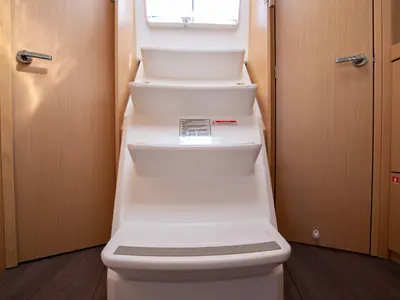 Salon of Levante, a Beneteau Oceanis 35.1 sailboat at Tonnarella, Italy