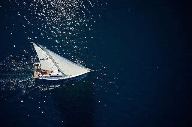 Exterior view of Epetion, a Elan Impression 50.1 sailboat at Grad Trogir, Croatia