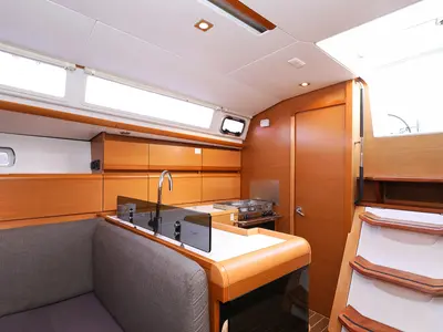 Galley of Malin, a Jeanneau Sun Odyssey 439 sailboat at Grad Vodice, Croatia
