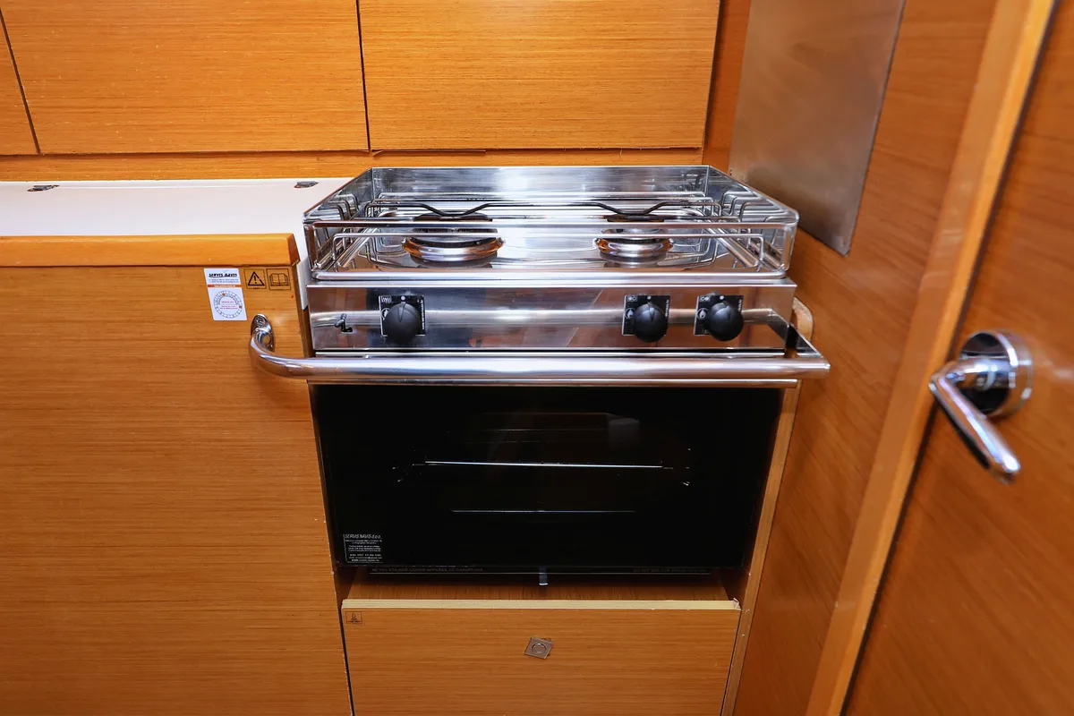 Galley of Malin, a Jeanneau Sun Odyssey 439 sailboat at Grad Vodice, Croatia
